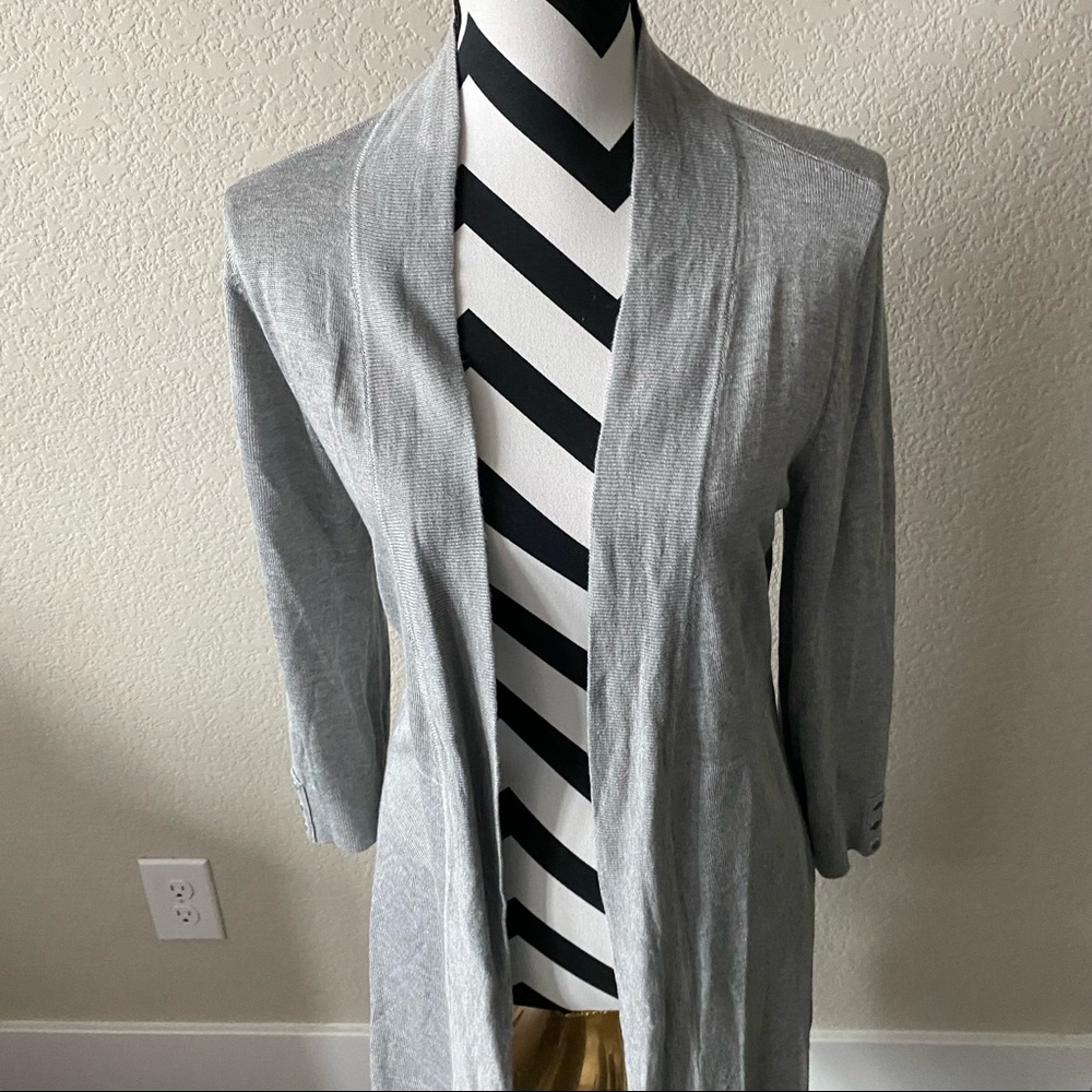 Premise Studio || long sleeve lightweight gray cardigan